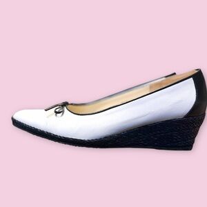 LaBadia🎀NWT🎀ItalianMade🎀Navu🎀EspadrilleStyleWedge🎀LeatherCapToe🎀SZ8.5🎀Refined🎀